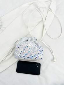 Bolso bandolera mini versátil y de moda para mujer - Blanco - Ver 7