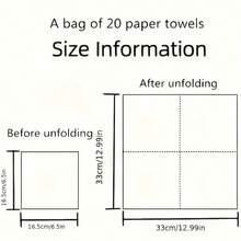 20 Stücke/40 Stücke/60 Stücke/Set weiche quadratische weiße Servietten mit Schmetterlingen, 2-lagig, 33cm*33cm geöffnet, geeignet für Hochzeit, Teegesellschaft, Geburtstagsfeier Dekoration, Partydekorationen, Partyzubehör, Feiertags-Dekoration, Feiertags-Zubehör - Verschiedenfarbig - Übersicht 3