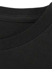 e Holgado, Cuello Redondo, Manga Corta, Camiseta Casual para Todas las Temporadas para Entusiastas de Autos, Regalo para Esposo/Novio/Papá (Negro/Gris/Rojo) Camiseta Relajada de Talla Grande - Negro - Ver 2