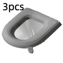 Waterproof Toilet Seat Cover – Seat Protection, Bathroom Accessory - Gris - Ver 8