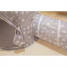 Nuzu Casa de campaña para niños con Tunel | Fomenta Creatividad e imaginación | Juguetes para niño fácil de armar | Resistente para Interior y Exterior | diseño de Estrellas para bebés y niños(default) - Multicolor - Ver 3