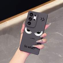 Stylish & Black Eye Design TPU Phone Case, Compatible With Apple, Redmi Models, Great Gift For Couples, Girlfriends, Daughters, Teens - Black - View 5