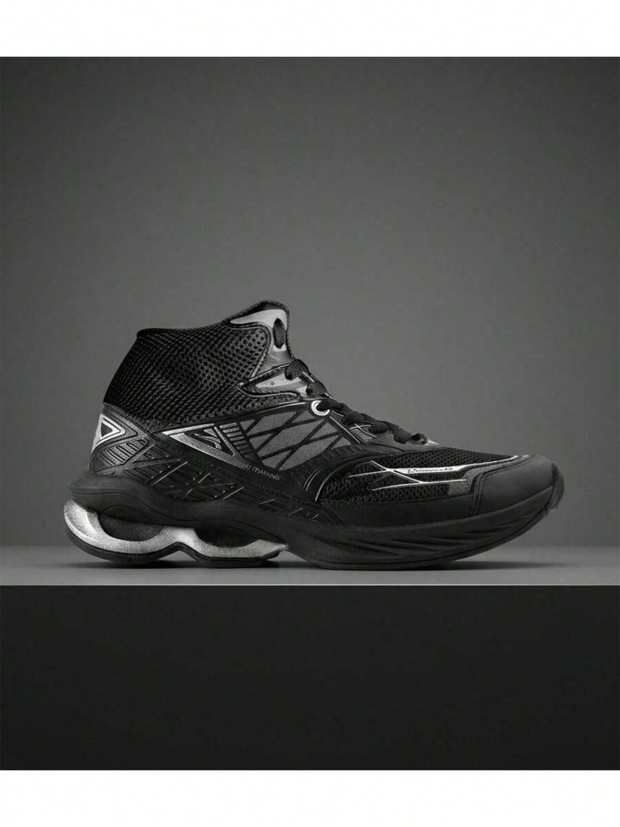 Men's Weightlifting Boot With Shock Absorber, Special Sizes 44, 45, 46, 47, 48 - Premium - 黑色 - 查看 1