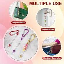 20/12/6pcs Best-Selling Keychain Multi-Color Random Jewelry Making Kit DIY Supplies Pendant Accessories - Multicolor - View 8