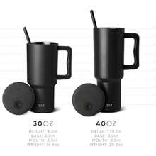 40 oz Vaso Térmico con Asa y Pajita | Botella de Agua Acero Inoxidable Aislado | Vaso de viaje para café helado | Trek Colección | | Almond Birch(1180ml -Baja) - Multicolor - Ver 5