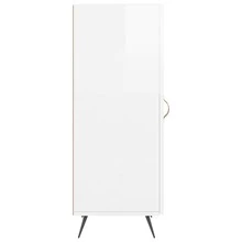Credenza vidaXL bianca lucida 34,5x34x90 cm Materiale a base di legno - Multicolore - Visualizzare 7