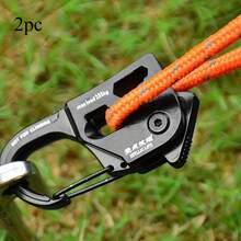 1pc Tent Rope Tensioner | Heavy Duty Aluminum Alloy, Self-Locking, Windproof, Suitable For Camping And Sun Shading - Multicolor - View 10