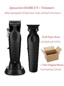Kemei Bộ dụng cụ cắt tóc chuyên nghiệp, máy tỉa tóc 0mm, máy cạo râu điện, bộ sản phẩm chăm sóc cá nhân hàng ngày cho nam giới gồm máy cắt tóc, máy tỉa tóc và máy cạo râu 2296+2299+112, bộ dụng cụ dùng trong salon, bộ dụng cụ cắt tóc và cạo râu cho nam giới dịp năm mới. - màu đen - Xem 18