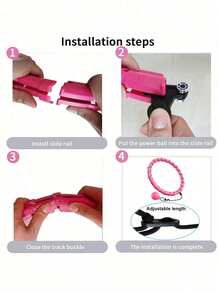 13/18/24 Fitness Circle Courses, Gym Accessories, Pilates, Yoga - Pink - View 5