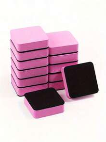 1pc High Quality White Board And Chalkboard Eraser, Suitable For Classroom, Home And Office - Compact Size (1.97 X 1.97 Inches) - Easy To Clean And Erase, No Residue) Multiple Colors Available (Blue, Green, Yellow, Pink) EVA Chalkboard Cleaning Wipe Suitable For Classroom Teachers, Home And Office Use, Reusable Chalkboard Eraser | Lightweight Chalkboard Eraser, Easy To Use For Long Time, Easier For Teachers To Prepare Lessons - Multicolor - View 2