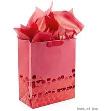 Hallmark - Bolsa de regalo grande de 13 pulgadas con papel de seda (lunares rojos) para Navidad, día del padre, cumpleaños, graduaciones, día de San Valentín, día más dulce o cualquier ocasión(Puntos rojos grandes) - Multicolor - Ver 4