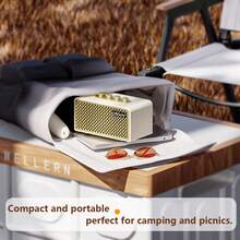 Portable Bluetooth Speaker, Portable Bluetooth Karaoke Speaker, Bluetooth Speaker, Bluetooth 5.4 Version, 10m Stable Connection, 8 Hours Playtime, TWS & USB One-Cable Function, 10W*2 Output Power, Classic Retro Saxophone Buttons, Support Bluetooth Connection/TYPE-C To USB Drive Playback/AUX Input, Compatible With Computers, Tablets, Apple And Android Devices, Suitable For Outdoor/Home/Travel/Party/Family/Ramadan/Birthday Gifts