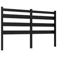 Testiera vidaXL nera, 206x4x100 cm, in legno massello di pino. - Multicolore - Visualizzare 7