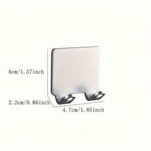1pc Non-Punching Hook Shaver Holder, Men's Shaver Storage Hook, Wall Shelf Bathroom Hook And Shaver Holder Wall Kitchen Supplies, Household Hook - Black - View 3