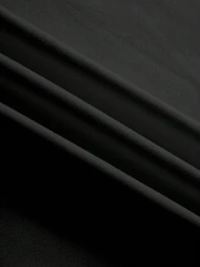 Camiseta Manga Longa Personalizada para Mulheres, Impressa com Logo, Nome/Texto/Número da Sorte na Frente e Nas Costas. Preto Corte Solto, Ideal para Presentes de Feriado, Uso no Outono e Inverno, Confortável e Único, Um Tesouro Personalizado e um Presente Atencioso para Família e Amigos. Primavera, Esporte Casual Elevado - Preto - Visão 5