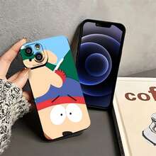 Estuche para teléfono con diseño de personaje de Stan Marsh Compatible con estuches para teléfonos   17  16 Pro Max  15 Pro Max  13 y  12 Hecho de material de TPU que brinda protección contra golpes y caídas Un gran regalo para familiares, amigos, seres queridos, novios, novias y para Navidad - Negro - Ver 3