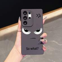 Stylish & Black Eye Design TPU Phone Case, Compatible With Apple, Redmi Models, Great Gift For Couples, Girlfriends, Daughters, Teens - Black - View 2