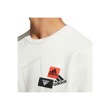 Adidas Mh Bp3 Crew Logo Sweatshirt White Tops Men - Multicolor - View 5