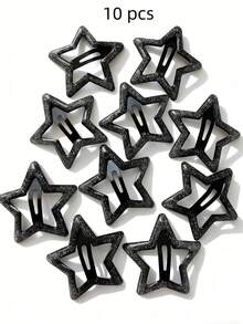 2/10/20/40个装 女士粉色星星时尚基础款发夹，发饰，情人节饰品 - 粉色 - 查看 19