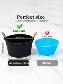 2/4pcs Air Fryer Baking Cups, Silicone Baking Molds, Scone Cups, Muffin Cups, Egg Tart Molds, Kitchen Accessories, Baking Tools, DIY Supplies