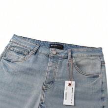 Durable Denim Skinny Jeans For Men - Premium High Street Fashion Stretch Slim Fit Comfortable Wear - Blue - View 4