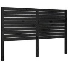 vidaXL czarny zagłówek 126 x 4 x 100 cm z litej sosny - Wielokolorowe - Zobacz 7