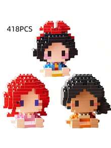 Mini Princess Building Blocks, Including And Other Cartoon Characters, Suitable For Educational DIY Games, Cartoon Animation Games, Back To School Supplies, As Well As Christmas And Birthday Gifts. Anime Character Toys Are Also Suitable.
