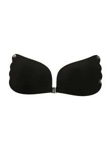 新款 Lala 女神天使翅膀带肩带隐形硅胶胸贴聚拢文胸拉拉内衣胸贴 - 黑色 - 查看 9