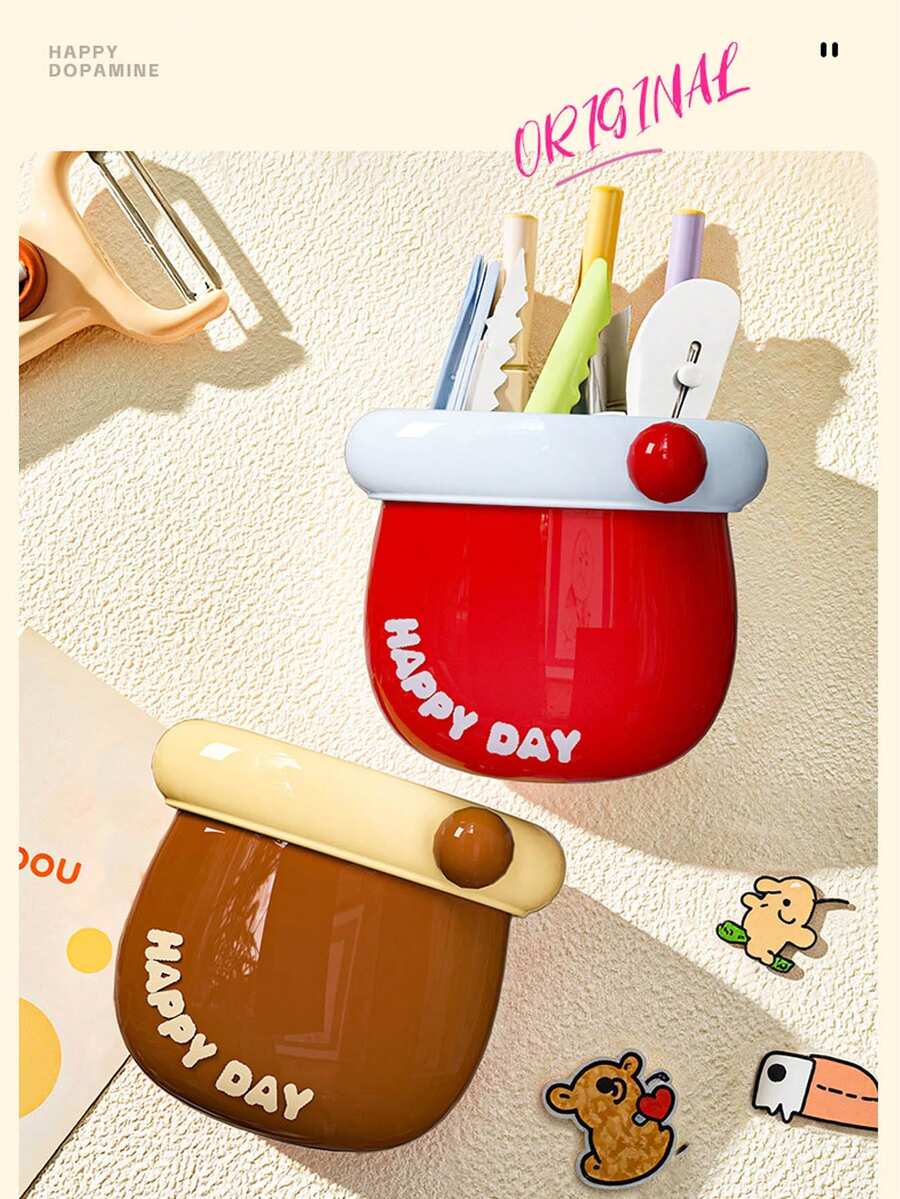 1 pièce Boîte de rangement murale magnétique à la dopamine, boîte de rangement de bureau inspirée, conteneur de rangement multifonction