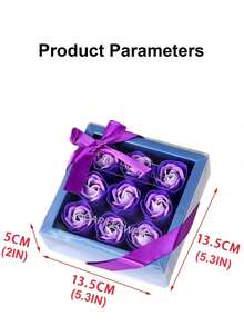 1Pc Flower Scented Bath Soap, Flower Scented Bath Soap, Rose Petal Flower Shaped Bath Soap, Essential Oil Rose Mild Bath Soap Valentine's Day Gift Set Scented Rose Petal Bouquet Boxed Bath And Shower Soap Wedding Favors Wedding Party Favors Artificial Dried Flowers Valentine's Day Mother's Day