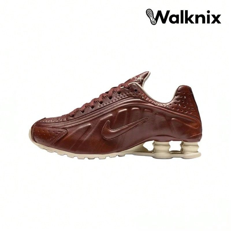 Nike Shox R4 'Dark Pony' Red Soft-Pearl Pure-Platinum Sneakers Men IM6690-220 - Nhiều màu - Xem 1
