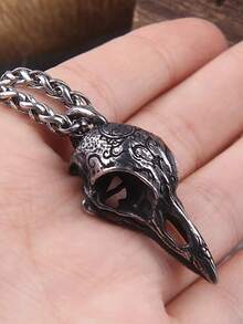 Women's Skull Raven Witch Necklace Mystic Amulet Dark Alternative Witchcraft - 黑色 - 查看 2