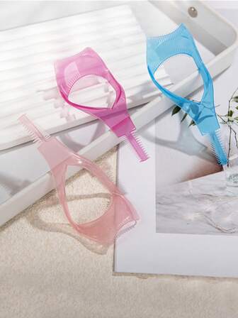 1pc Blue 3-In-1 Eyelash Card, Eyeshadow & Mascara Applicator, Beginner Makeup Eye Liner Assistance Tool,Makeup,Cheap,Room Decor,Vanity,Travel,Bedroom,Makeup Accessories,Cheap,Stocking Stuffers,Makeup,Makeup Tools,Cheap Stuff,Gifts,Gifts For Women,Christmas Gifts