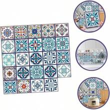 Homoyoyo 24piezas Pegatinas Para Azulejos Laminados Autoadhesivas Para Cocina Adhesivo Azulejos De Baño Calcomanías Pared - colores surtidos 1 - Ver 8