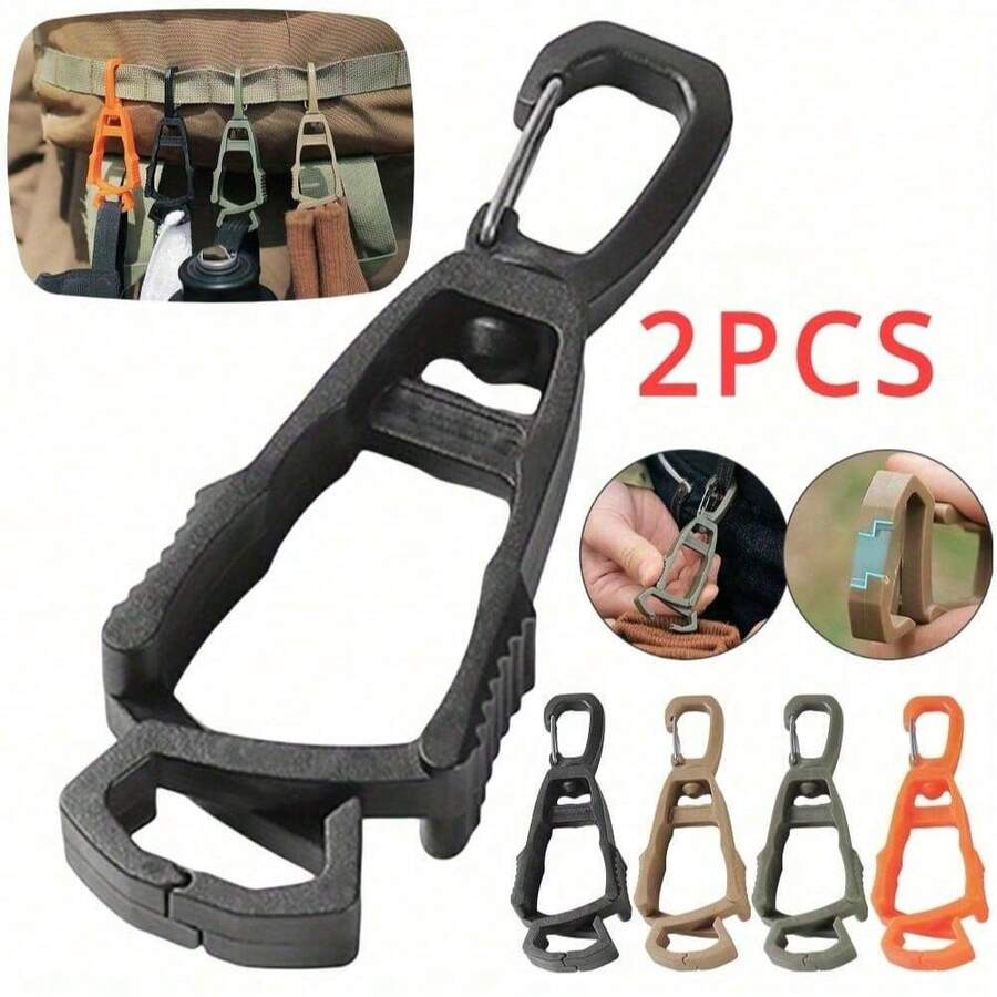 Conjunto de 2 Presilhas Multiuso para Luvas de Trabalho - Suporte de Durável e Leve para Uso Externo e na Construção Civil