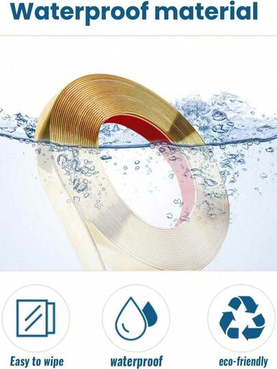 5m Roll Decorative PVC Strips, High Gloss Mirror PVC Self-Adhesive Decorative Strips, 3D Wall Stickers, Furniture Edging, Mirror Decorative Strips, Suitable For Wall, Screen, Living Room Mirror Decor, Ceiling And Wall Frames, Home And Office Decoration