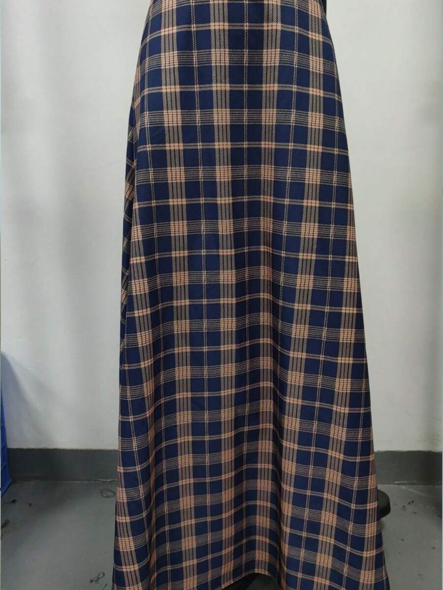 Women's Simple Casual Plaid Skirt, Suitable For Spring And Autumn, Everyday Wear - Multicolor - View 1