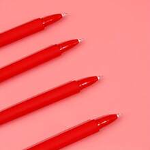 4pcs, Valentine's Day Pen Heart-Shaped Pen Ballpoint Pen Valentine's Day Party Gift Pen School Office Supplies Birthday Gift New Year's Day Happy, Back To School, School Supplies, Colors For School