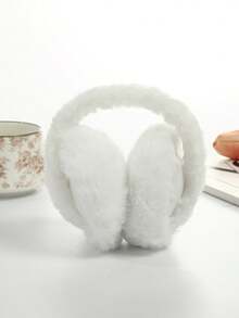 Windproof Warm Solid Color Ear Muffs - Rear-Wearing Ear Muffs, Soft Plush Ear Protection, Foldable Ear Muffs, Comfortable Winter Outdoor Ear Warmers, Winter Accessories, Skiing Equipment Ear Cover - Multicolor - View 6