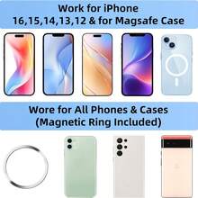 2026 New Car 2-1 Magnetic Mobile Phone Holder Cup Holder |360°Rotation| Magnetic Mobile Phone Holder Vertical Horizontal Rotation Universal Drink Holder For 2.5-4" Cup Holders - Compatible All Phones Compatible With IPhone, Android Phone, Gift For Birthday, Family, Friends Gifts Birthday Driving Car Accessories Car Phone Holder Strong Load-Bearing - Multicolor - View 5