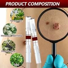 2PCS Lápiz para eliminar verrugas, lápiz portátil para el cuidado de la piel, contiene Polygonum Multiflorum y ácido salicílico, apto para todas las partes del cuerpo, fórmula suave, vale la pena usarlo de forma continua, productos para el cuidado diario. - Sakura - Ver 2