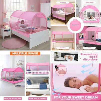 Alvantor - Tienda de campaña(Rosa 99.1An x 190.5Al cm (1 Paneles))