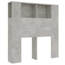 Tête de lit/penderie vidaXL Gris béton 100 x 18,5 x 102,5 cm - Multicolore - Voir 2