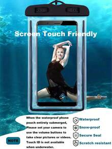 Universal Waterproof Phone Pouch, Waterproof Phone Bag, Waterproof Phone Dry Bag, Waterproof Phone Case, Compatible With IPhone, Suitable For All Phone Models, Can Be Used For Swimming, Rafting, Diving, Underwater Photography, Beach, Travel, Vacation, Swimming Pool, Outdoor Sports - Multicolor - View 10