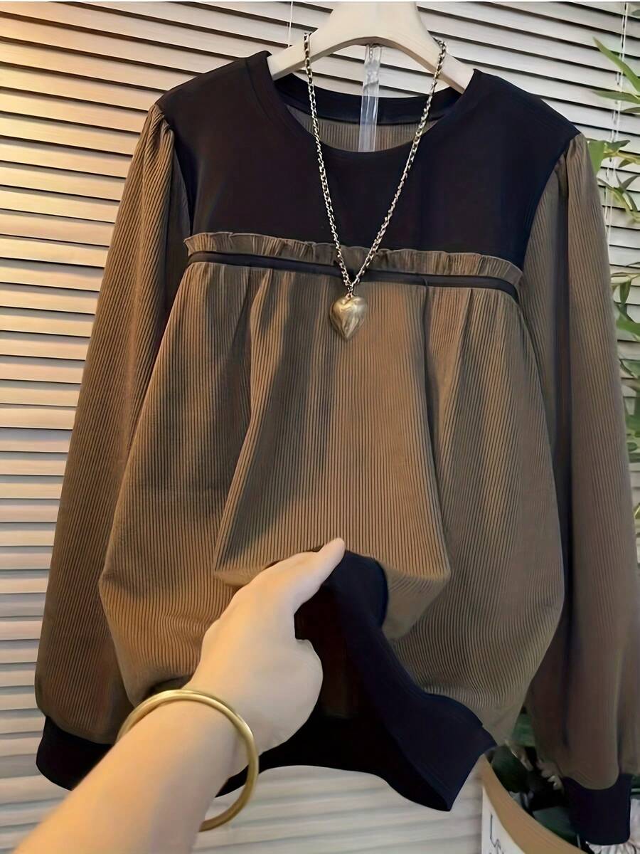 Women Tops - Brown - View 1