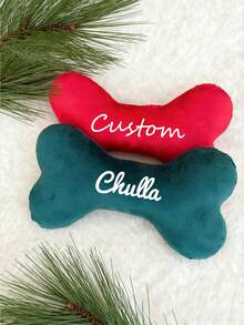 1 Stück personalisierter Hundeknochen Spielzeug, kann Haustiernahmen anpassen, personalisiertes Haustiergeschenk, modisch, farbig, retro, süß, minimalistisch, Süß Haustier-Personalisierung, einzigartig, personalisiert, geeignet für Jahrestag, Geburtstag und andere Anlässe, Haustierzubehör-Personalisierung, voller Urlaubsstimmung - Verschiedenfarbig - Übersicht 3