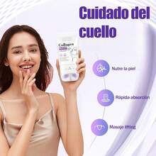 Crema para Cuello Reafirmante, Collagen Firming Cream con Masaje de Rodillos para Hidratante y Reafirmar, Reduce las Arrugas Cuello - 1 - Ver 2