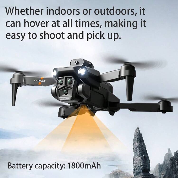 3pcs Drone Cameras, Vertical Shooting, Optical Flow Positioning, Hovering, High-Definition Aerial Photography, Obstacle Avoidance, Quadcopter, Remote Control Aircraft - View 4