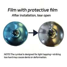 Car Crash Cymbal, Car Vent Cymbal, Mini Drum Crash Cymbal For Car Vent, Mini Car Cymbals - Multicolor - View 7
