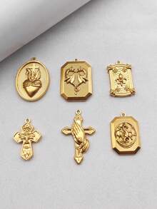 Multi-Element Elegant Pendant Accessory, Suitable For Daily Wear - Yellow Gold - View 4